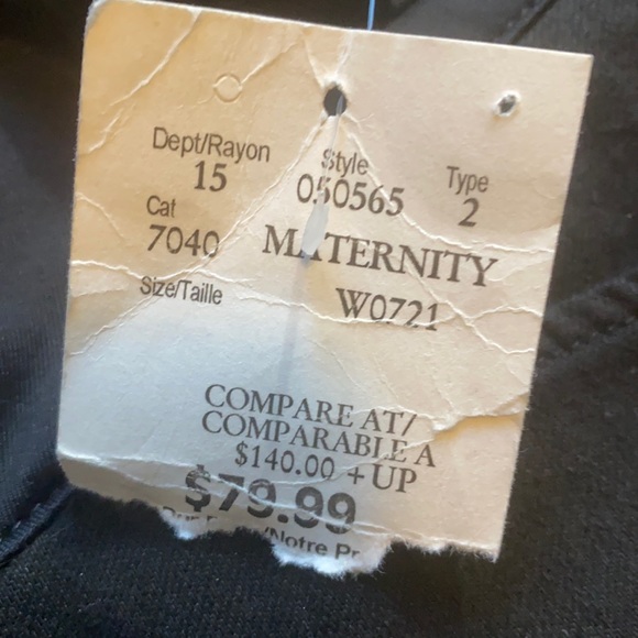 NWT Citizens of Humanity maternity black jeans - Picture 4 of 6